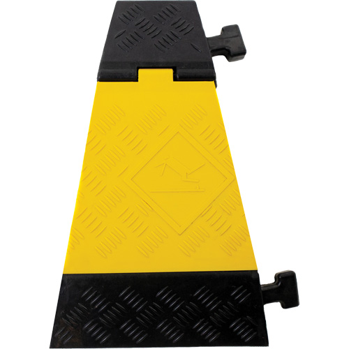 Powerhouse Heavy-Duty Left Turn Cable Protector, 3 Channels, 12" L x 19.75" W x 3" H Ottawa Fastener Supply