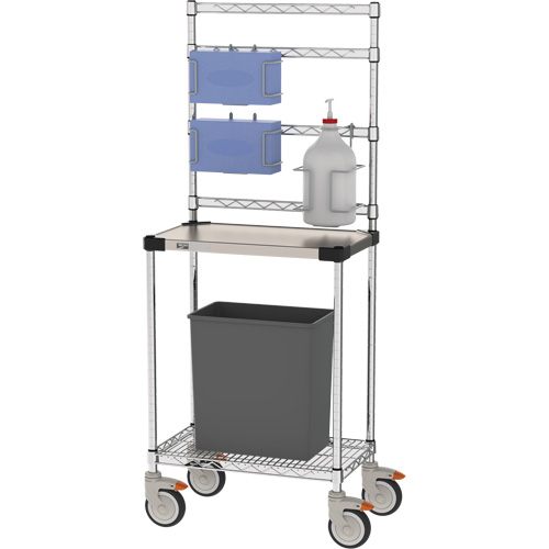Poste de d&eacute;sinfection, Acier inoxydable, 24" x 60" x 14", Capacit&eacute; 900 lb Ottawa Fastener Supply