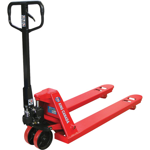 Pallet Truck with Polyurethane Wheels, Steel, 48" L x 27" W, 5500 lbs. Capacity Ottawa Fastener Supply