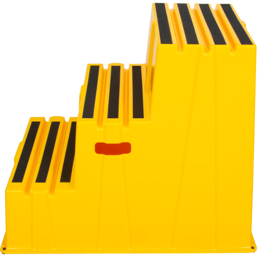 Industrial Step Stool, 3 Steps, 34-13/16" x 22-7/16" x 28-1/2" High Ottawa Fastener Supply