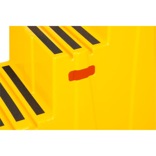 Industrial Step Stool, 3 Steps, 34-13/16" x 22-7/16" x 28-1/2" High Ottawa Fastener Supply