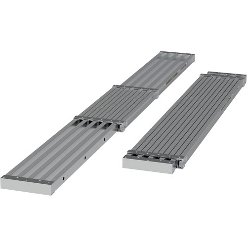 Telescoping Work Plank, 108" W x 12" D, 250 lbs. Capacity, Knocked Down Ottawa Fastener Supply