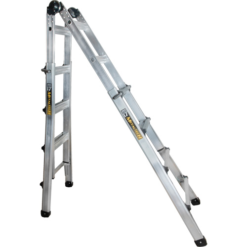 Telescoping Multi-Position Ladder, Aluminum, 300 lbs., CSA Grade 1A Ottawa Fastener Supply