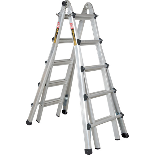 Telescoping Multi-Position Ladder, Aluminum, 300 lbs., CSA Grade 1A Ottawa Fastener Supply