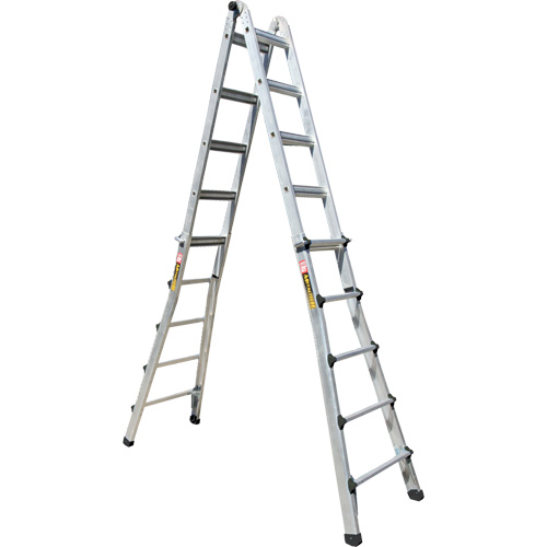 Telescoping Multi-Position Ladder, Aluminum, 300 lbs., CSA Grade 1A Ottawa Fastener Supply