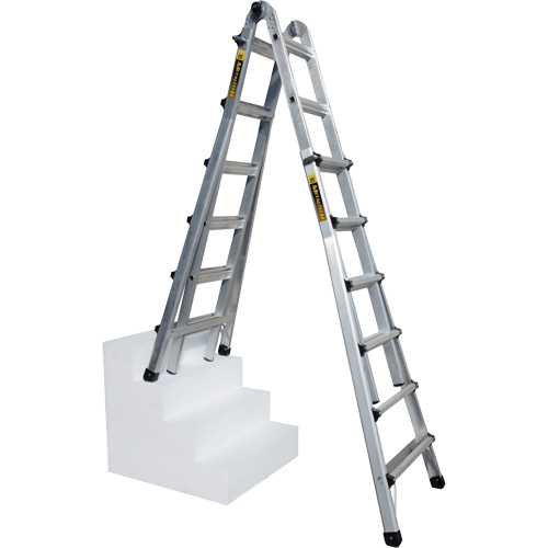 Telescoping Multi-Position Ladder, Aluminum, 300 lbs. Ottawa Fastener Supply
