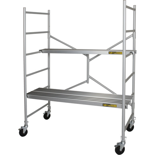 Portable Alu Series Scaffold, Aluminum Frame, 29" D x 72" H Ottawa Fastener Supply