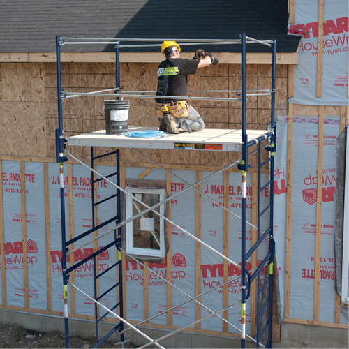 Complete Scaffold Tower with Casters, 69-1/2" D x 178" H Ottawa Fastener Supply