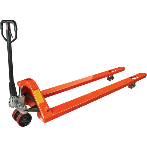 8' Long Fork Hydraulic Pallet Trucks, 96" L x 27" W, 4400 lbs. Capacity Ottawa Fastener Supply