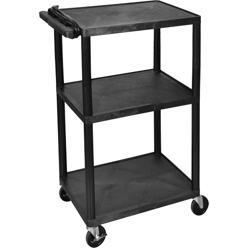 Chariot utilitaire &eacute;lectrique, 3 tiers, 24" x 42" x 18", Capacit&eacute; 300 lb Ottawa Fastener Supply