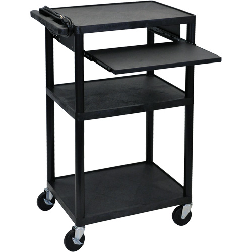 Chariot utilitaire &eacute;lectrique, 3 tiers, 24" x 42" x 18", Capacit&eacute; 300 lb Ottawa Fastener Supply