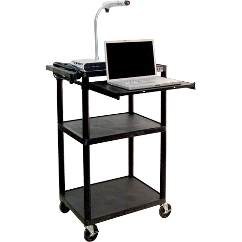 Chariot utilitaire &eacute;lectrique, 3 tiers, 24" x 42" x 18", Capacit&eacute; 300 lb Ottawa Fastener Supply