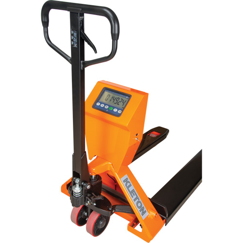 Digital Scale Pallet Truck, 44.5" L x 27.75" W, 4400 lbs. Cap. Ottawa Fastener Supply