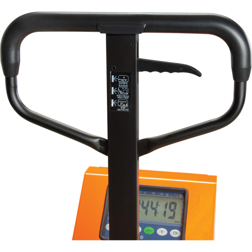 Digital Scale Pallet Truck, 44.5" L x 27.75" W, 4400 lbs. Cap. Ottawa Fastener Supply
