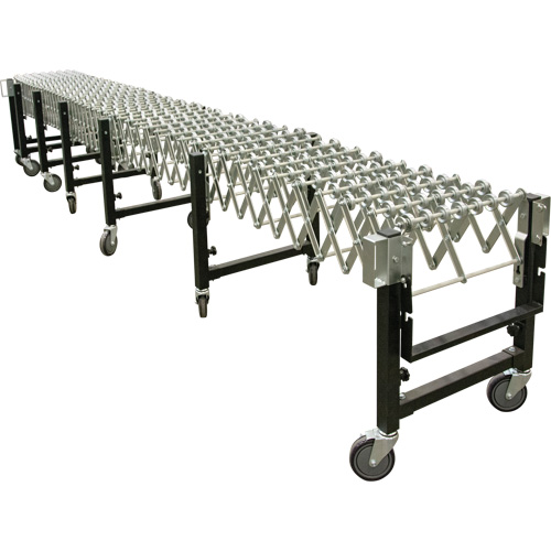 Expandable Conveyor, 18" W x 12' L, 200 lbs. per lin. ft. Capacity Ottawa Fastener Supply