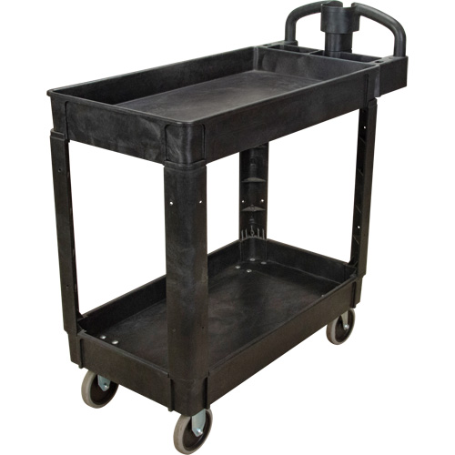 Utility Cart, 2 Tiers, 17-1/8" x 33-1/2" x 37-5/8", 550 lbs. Capacity Ottawa Fastener Supply