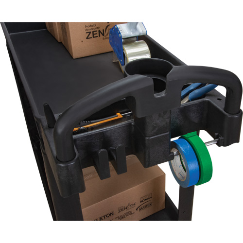 Utility Cart, 2 Tiers, 17-1/8" x 33-1/2" x 37-5/8", 550 lbs. Capacity Ottawa Fastener Supply