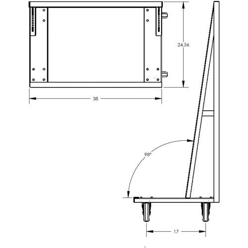 Chariot &agrave; cadre en A robuste &agrave; un c&ocirc;t&eacute; avec 6 plateaux, 38" x 25" x 63", Capacit&eacute; 2500 lb Ottawa Fastener Supply