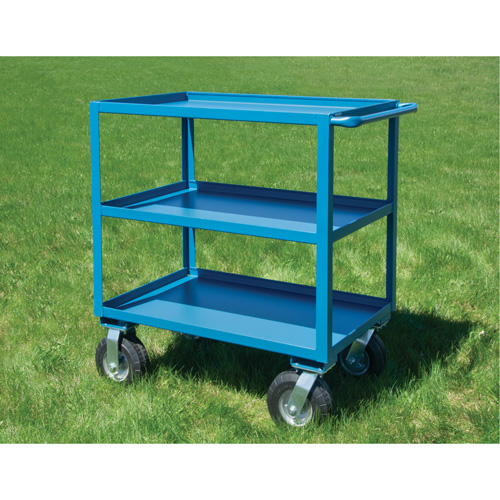 Outdoor Shelf Cart, 3 Tiers, 18" W x 39" H x 33" D, 1200 lbs. Capacity Ottawa Fastener Supply