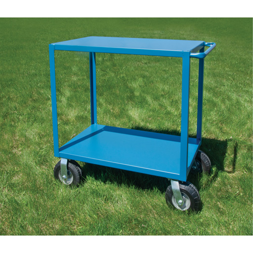 Outdoor Shelf Cart, 2 Tiers, 18" W x 39" H x 33" D, 1200 lbs. Capacity Ottawa Fastener Supply