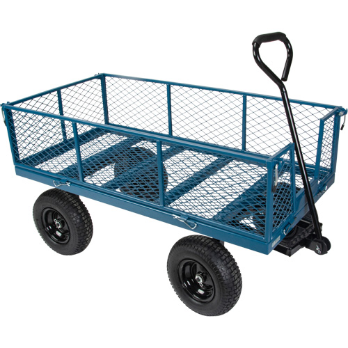 Wagon avec c&ocirc;t&eacute;s rabattables, 24" la x 48" la x Capacit&eacute; 800 lb Ottawa Fastener Supply