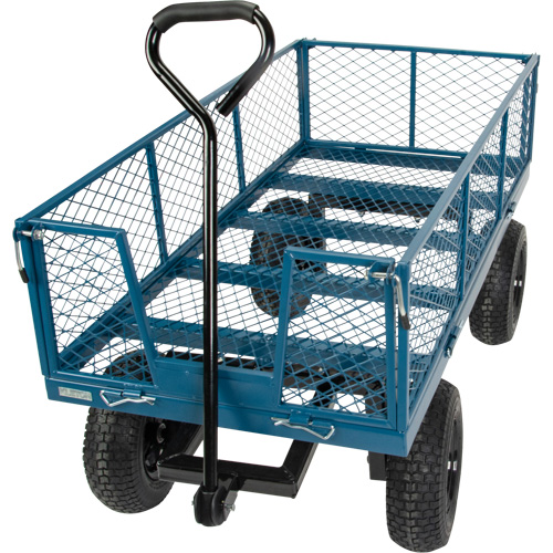 Wagon avec c&ocirc;t&eacute;s rabattables, 24" la x 48" la x Capacit&eacute; 800 lb Ottawa Fastener Supply
