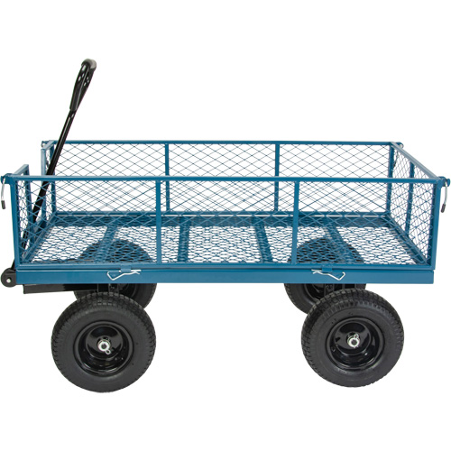 Wagon avec c&ocirc;t&eacute;s rabattables, 24" la x 48" la x Capacit&eacute; 800 lb Ottawa Fastener Supply