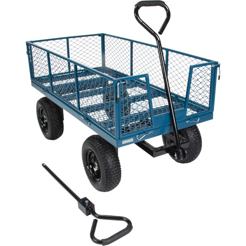 Wagon avec c&ocirc;t&eacute;s rabattables, 24" la x 48" la x Capacit&eacute; 800 lb Ottawa Fastener Supply