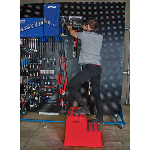 Escabeau industriel, 2 marches, 26" x 22-7/16" x Hauteur 19-11/16" Ottawa Fastener Supply