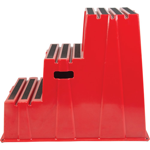 Industrial Step Stool, 3 Steps, 34-13/16" x 22-7/16" x 28-1/2" High Ottawa Fastener Supply