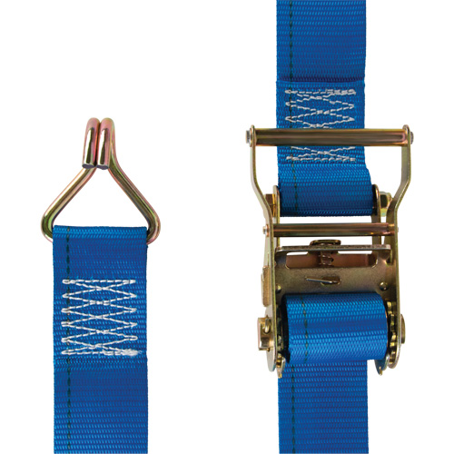 Heavy-Duty Utility Strap, J-Hook, 2" W x 20' L, 500 lbs. (227 kg) WLL Ottawa Fastener Supply