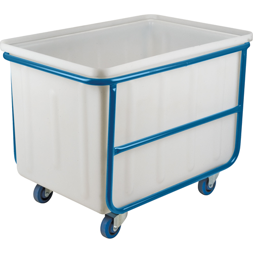 Straight Wall Box Truck, White Polyethylene, 46" L x 28" W x 31" H, 14 cu. ft. Volume, 1000 lbs. Capacity Ottawa Fastener Supply