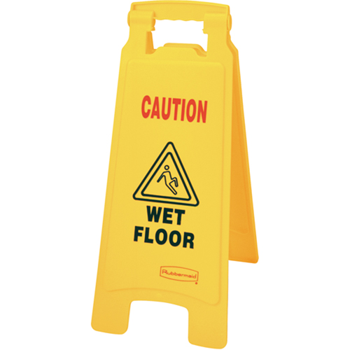 "Wet Floor" Safety Signs, English with Pictogram Ottawa Fastener Supply