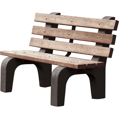 Bancs de parc, Plastique recycl&eacute;, 72" lo x 25" la x 31" h, Brun Ottawa Fastener Supply