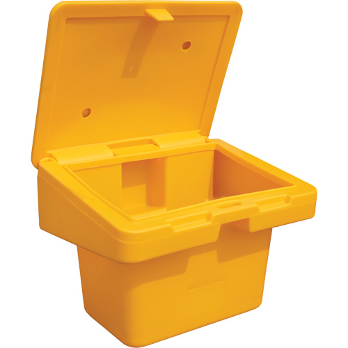 Salt Sand Container SOS, With Hasp, 30" x 24" x 24", 5.5 cu. Ft., Yellow Ottawa Fastener Supply