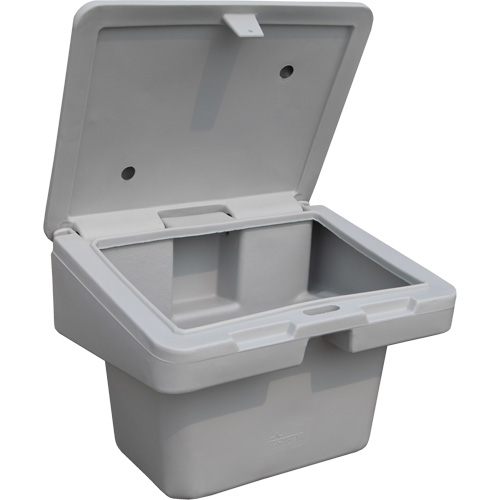 Salt Sand Container SOS, With Hasp, 30" x 24" x 24", 5.5 cu. Ft., Grey Ottawa Fastener Supply