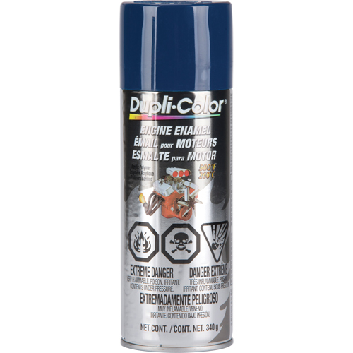 Engine Enamel Paint with Ceramic, Ford Blue, Gloss, 12 oz., Aerosol Can Ottawa Fastener Supply