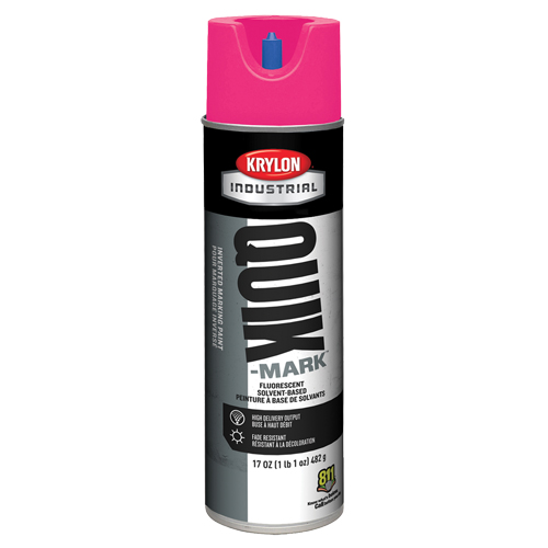 Peinture de marquage industrielle invers&eacute;e &agrave; base de solvant Quik-Mark, 17 oz, Canette a&eacute;rosol Ottawa Fastener Supply