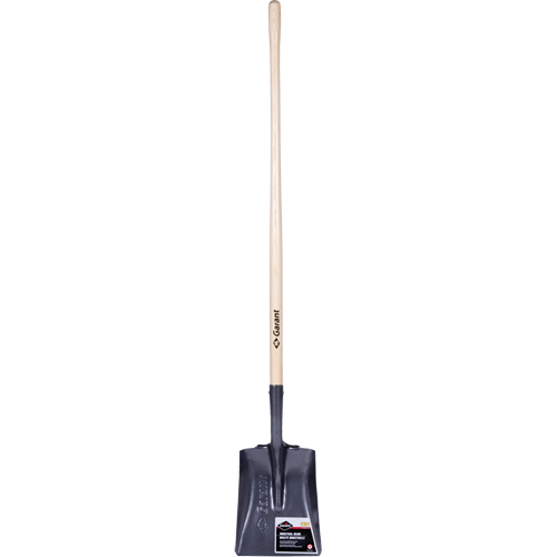 Pro Square Point Shovel, Wood, Tempered Steel Blade, Straight Handle, 48" Long Ottawa Fastener Supply