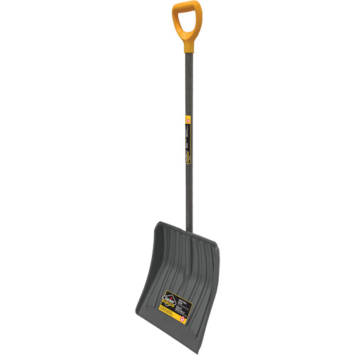 Pro Snow Shovel, Polypropylene Blade, 13-7/8" Wide, D-Grip Handle Ottawa Fastener Supply