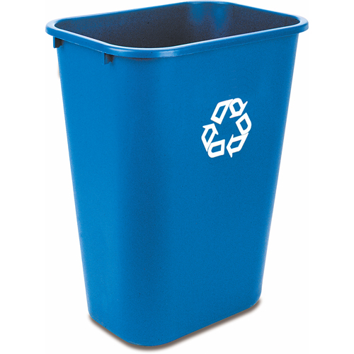 Recycling Container , Deskside, Plastic, 41-1/4 US Qt. Ottawa Fastener Supply