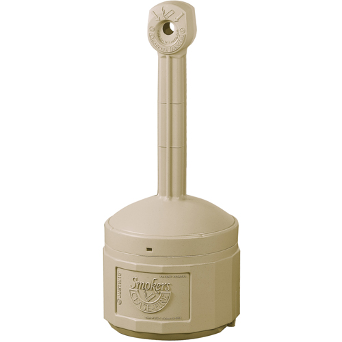 Smokers Cease-Fire&reg; Cigarette Butt Receptacle, Free-Standing, Plastic, 1 US gal. Capacity, 30" Height Ottawa Fastener Supply