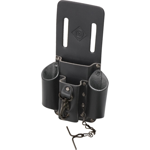 Tool Belt Pouch, Multiple Tool Holder, Leather, 4 Pockets Ottawa Fastener Supply