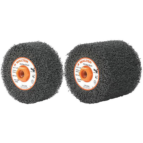 Tambours FX Flex, 4-1/4" dia. x 2" la, 5/8"-11 Arbre, Grain Flex, gros Ottawa Fastener Supply