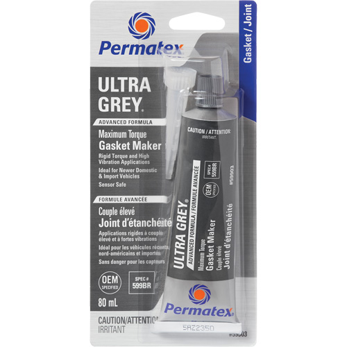 Compos&eacute; &agrave; joints Ultra Grey, Tube, 80 ml, -54°C - 260°C/-65°F - 500°F Ottawa Fastener Supply