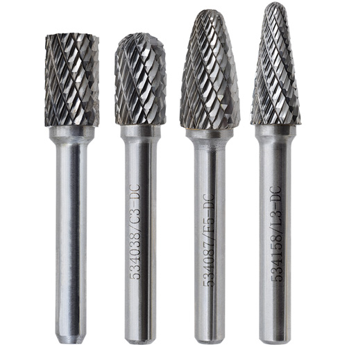 CBHP-4 Premium Carbide Bur Set, 4 Pieces Ottawa Fastener Supply