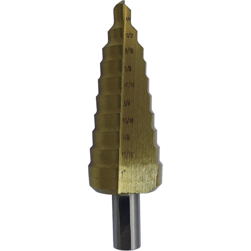 Foret &eacute;tag&eacute; M35 de premi&egrave;re qualit&eacute; JET-KUT Super, 3/16" - 1/2", Incr&eacute;ments de 1/16", Acier rapide Ottawa Fastener Supply