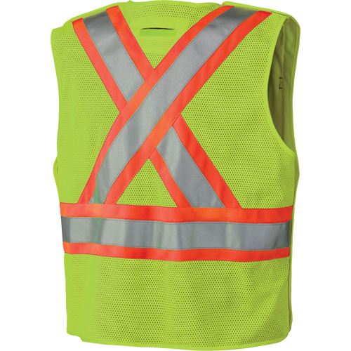 6936 Veste de s&eacute;curit&eacute; d&eacute;tachable en 5 points, Jaune lime haute visibilit&eacute;, 2T-Grand, Polyester Ottawa Fastener Supply