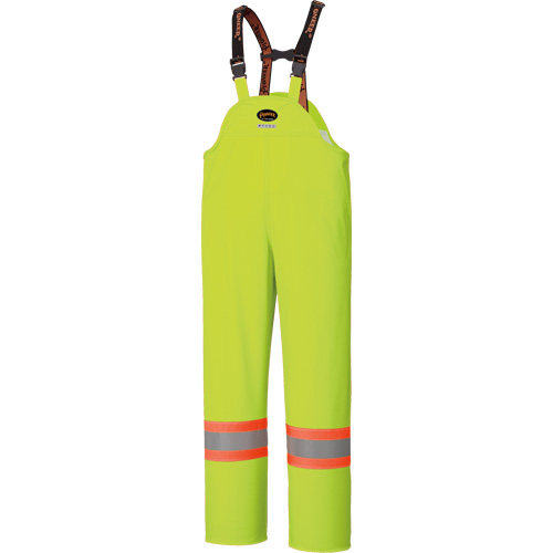 5895 High Visibility Flame Resistant Waterproof Bib Pants, 2X-Large, High Visibility Lime-Yellow Ottawa Fastener Supply