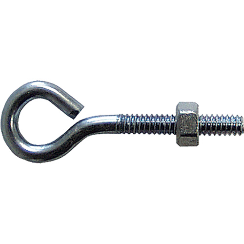 Eye Bolt, 3/8" Dia., 6" L, Zinc Plated Ottawa Fastener Supply